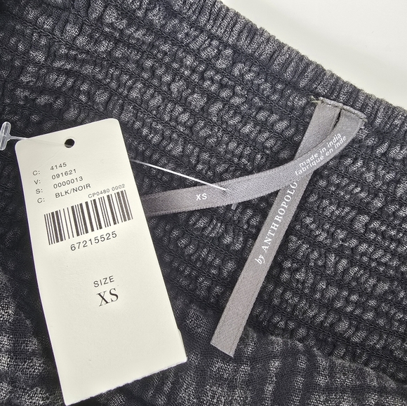 NWT Anthropologie Nixie Romper Back Size XS Front Knot Off the Shoulder Smocked - Picture 11 of 14